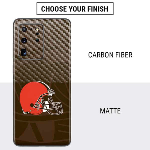 NFL Cleveland Browns Double Vision Galaxy S20 Ultra 5G Skin
