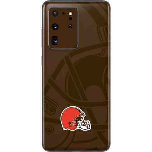 NFL Cleveland Browns Double Vision Galaxy S20 Ultra 5G Skin
