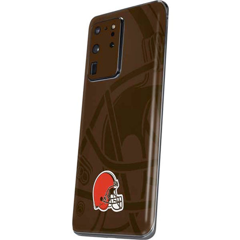 NFL Cleveland Browns Double Vision Galaxy S20 Ultra 5G Skin