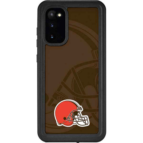 NFL Cleveland Browns Double Vision Galaxy S20 Waterproof Case