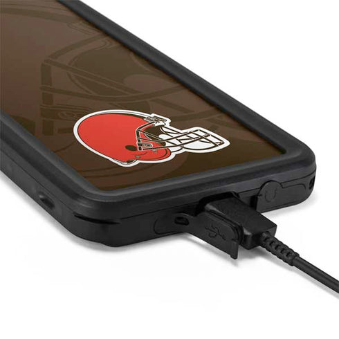NFL Cleveland Browns Double Vision Galaxy S20 Waterproof Case