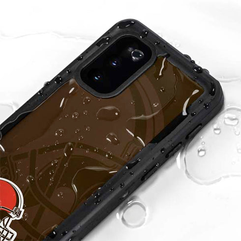 NFL Cleveland Browns Double Vision Galaxy S20 Waterproof Case
