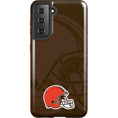 NFL Cleveland Browns Double Vision Galaxy S21 5G Pro Case