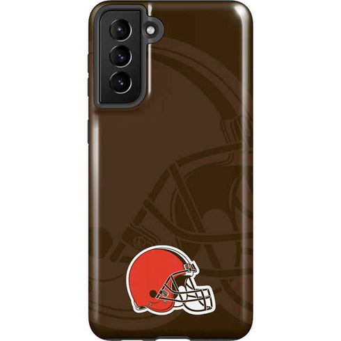 NFL Cleveland Browns Double Vision Galaxy S21 FE Pro Case
