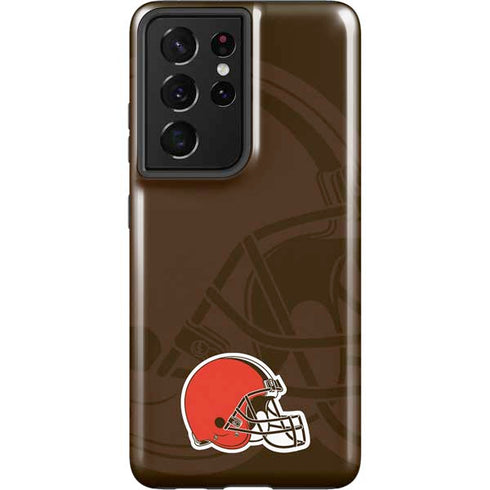 NFL Cleveland Browns Double Vision Galaxy S21 Ultra 5G Pro Case