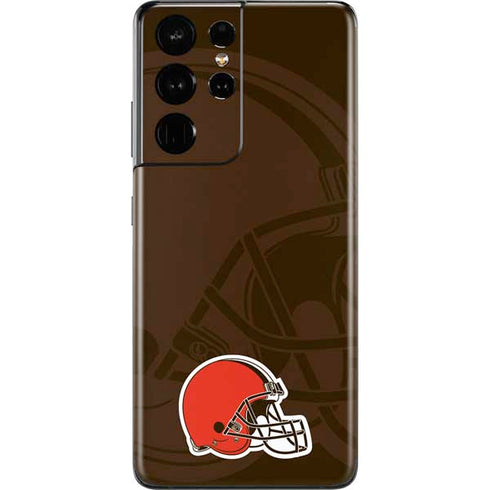 NFL Cleveland Browns Double Vision Galaxy S21 Ultra 5G Skin