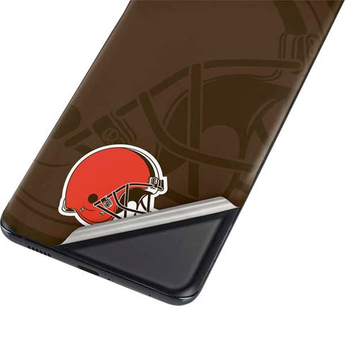 NFL Cleveland Browns Double Vision Galaxy S21 Ultra 5G Skin