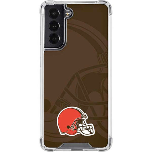 NFL Cleveland Browns Double Vision Galaxy S22 Clear Case