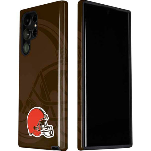 NFL Cleveland Browns Double Vision Galaxy S22 Ultra Pro Case