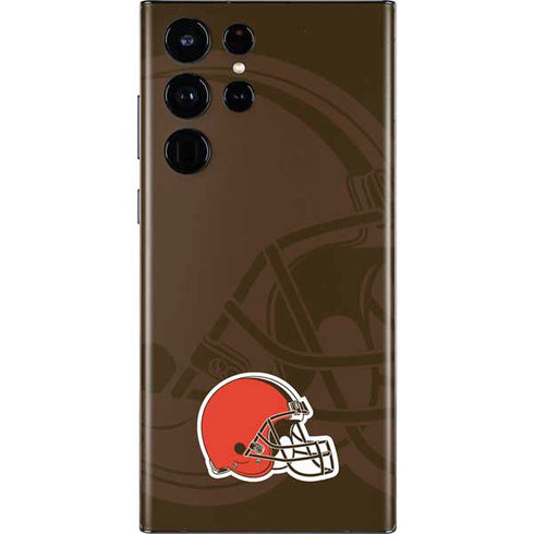 NFL Cleveland Browns Double Vision Galaxy S22 Ultra Skin