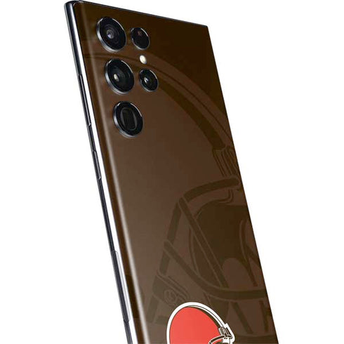 NFL Cleveland Browns Double Vision Galaxy S22 Ultra Skin
