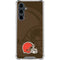 NFL Cleveland Browns Double Vision Galaxy S23 FE Clear Case