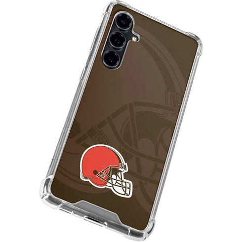 NFL Cleveland Browns Double Vision Galaxy S23 FE Clear Case