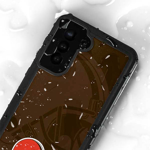 NFL Cleveland Browns Double Vision Galaxy S23 Plus Waterproof Case