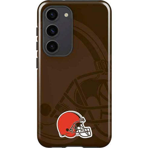 NFL Cleveland Browns Double Vision Galaxy S23 Pro Case