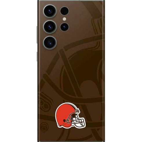 NFL Cleveland Browns Double Vision Galaxy S23 Ultra Skin