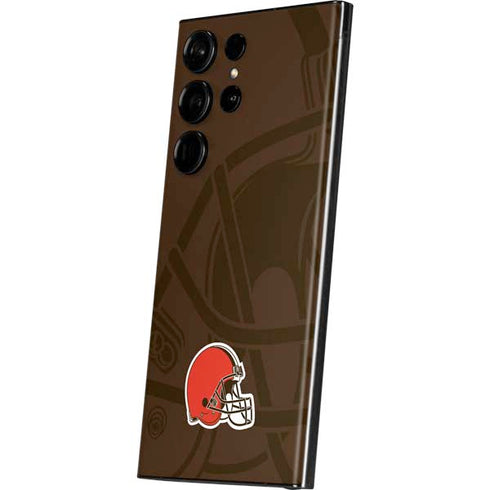 NFL Cleveland Browns Double Vision Galaxy S23 Ultra Skin