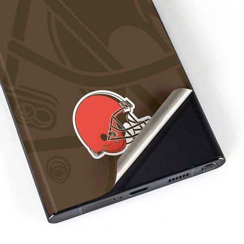 NFL Cleveland Browns Double Vision Galaxy S23 Ultra Skin