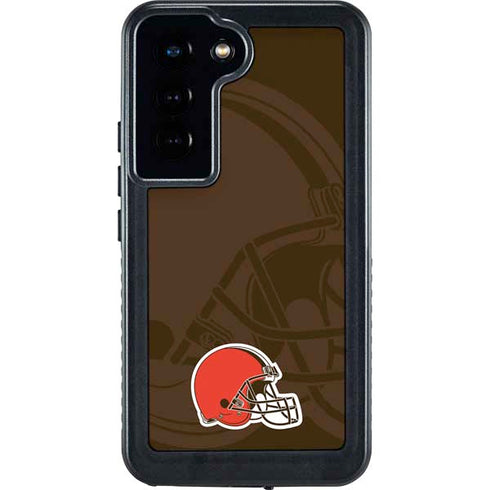 NFL Cleveland Browns Double Vision Galaxy S23 Waterproof Case