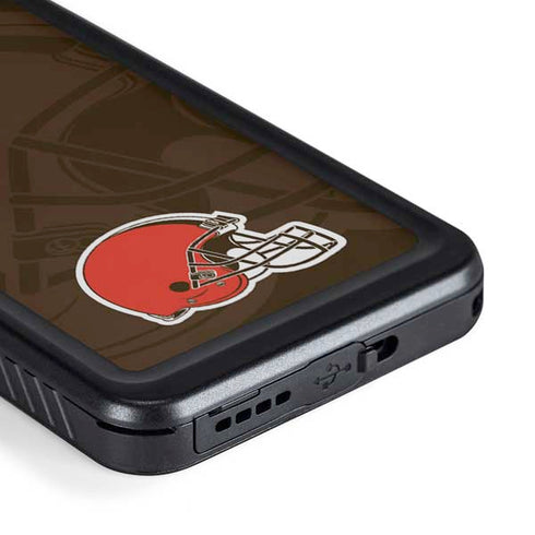 NFL Cleveland Browns Double Vision Galaxy S23 Waterproof Case