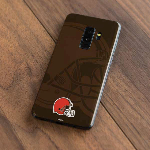 NFL Cleveland Browns Double Vision Galaxy S9 Plus Skin