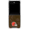 NFL Cleveland Browns Double Vision Galaxy Z Flip5 5G Clear Case
