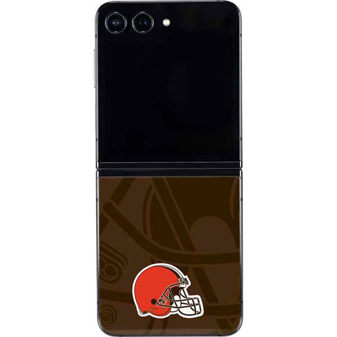 NFL Cleveland Browns Double Vision Galaxy Z Flip5 5G Skin