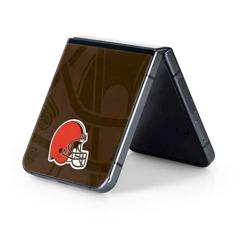 NFL Cleveland Browns Double Vision Galaxy Z Flip5 5G Skin
