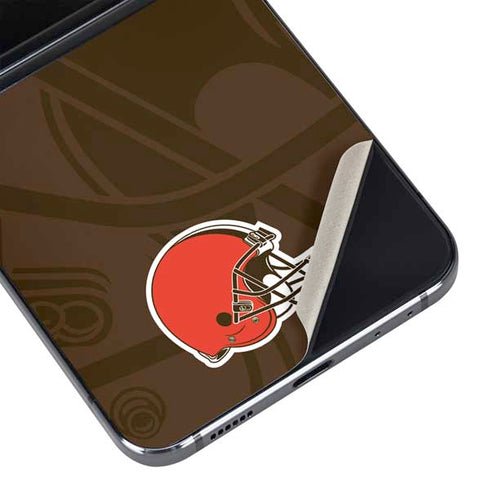 NFL Cleveland Browns Double Vision Galaxy Z Flip5 5G Skin