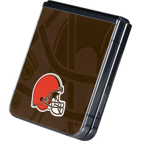 NFL Cleveland Browns Double Vision Galaxy Z Flip5 5G Skin