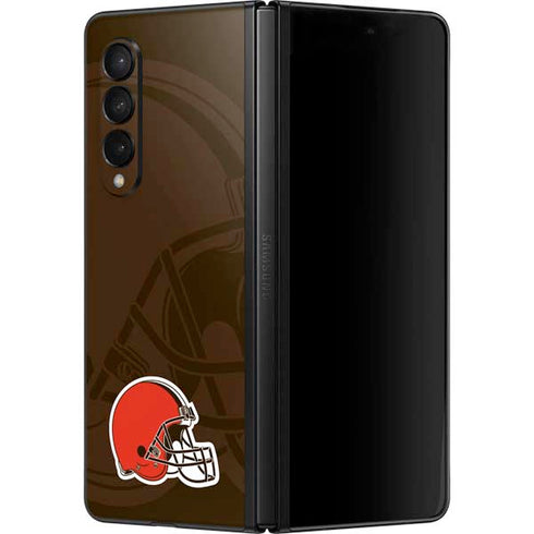 NFL Cleveland Browns Double Vision Galaxy Z Fold3 5G Skin