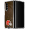 NFL Cleveland Browns Double Vision Galaxy Z Fold4 5G Clear Case