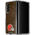 NFL Cleveland Browns Double Vision Galaxy Z Fold4 5G Clear Case
