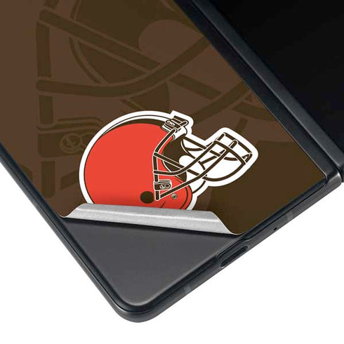 NFL Cleveland Browns Double Vision Galaxy Z Fold4 5G Skin