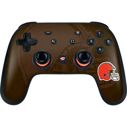 NFL Cleveland Browns Double Vision Google Stadia Controller Skin