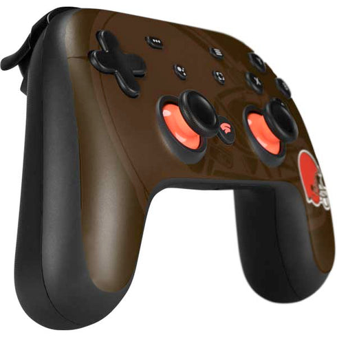 NFL Cleveland Browns Double Vision Google Stadia Controller Skin