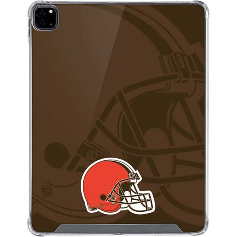 NFL Cleveland Browns Double Vision iPad Pro 12.9in (2020) Clear Case