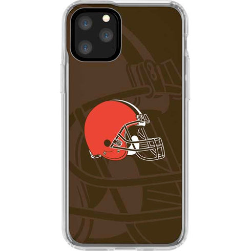 NFL Cleveland Browns Double Vision iPhone 11 Pro Clear Case