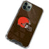 NFL Cleveland Browns Double Vision iPhone 11 Pro Max Clear Case