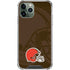NFL Cleveland Browns Double Vision iPhone 11 Pro Max Clear Case