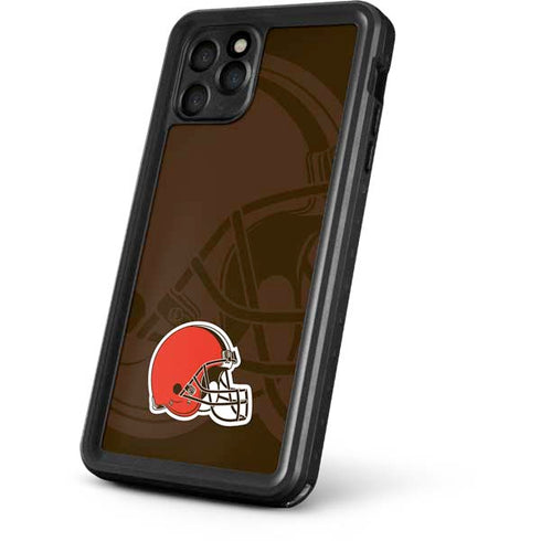 NFL Cleveland Browns Double Vision iPhone 11 Pro Max Waterproof Case