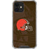 NFL Cleveland Browns Double Vision iPhone 12 Clear Case