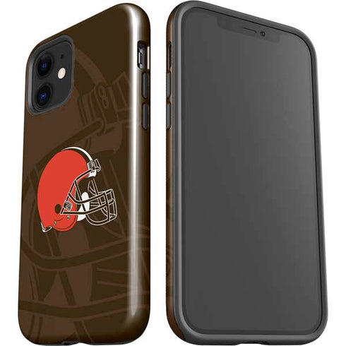 NFL Cleveland Browns Double Vision iPhone 12 Impact Case
