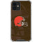NFL Cleveland Browns Double Vision iPhone 12 Mini Clear Case