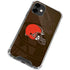 NFL Cleveland Browns Double Vision iPhone 12 Mini Clear Case