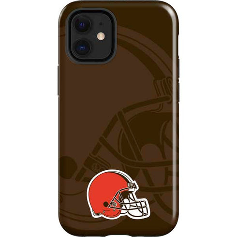 NFL Cleveland Browns Double Vision iPhone 12 Mini Impact Case