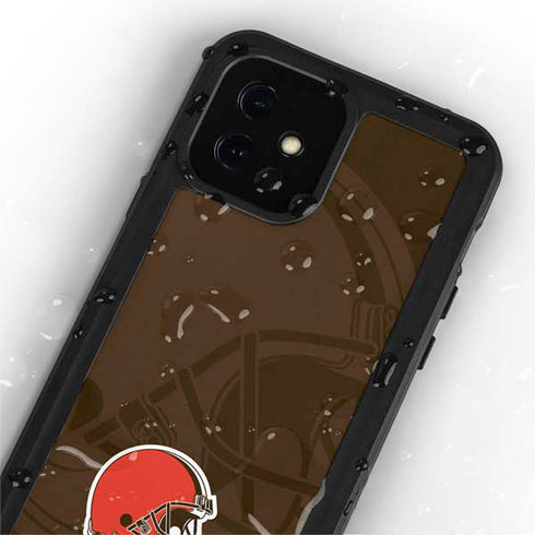 NFL Cleveland Browns Double Vision iPhone 12 Mini Waterproof Case