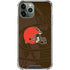NFL Cleveland Browns Double Vision iPhone 12 Pro Clear Case