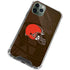 NFL Cleveland Browns Double Vision iPhone 12 Pro Max Clear Case