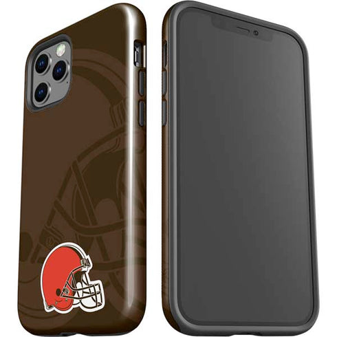 NFL Cleveland Browns Double Vision iPhone 12 Pro Max Impact Case